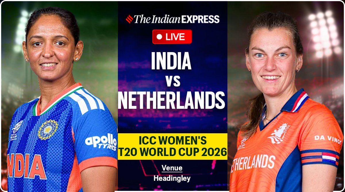 India vs Netherlands Live Score, Women’s T20 World Cup 2026: NEDW- 68/2 (10); Nandini, Deepti Sharma strike early