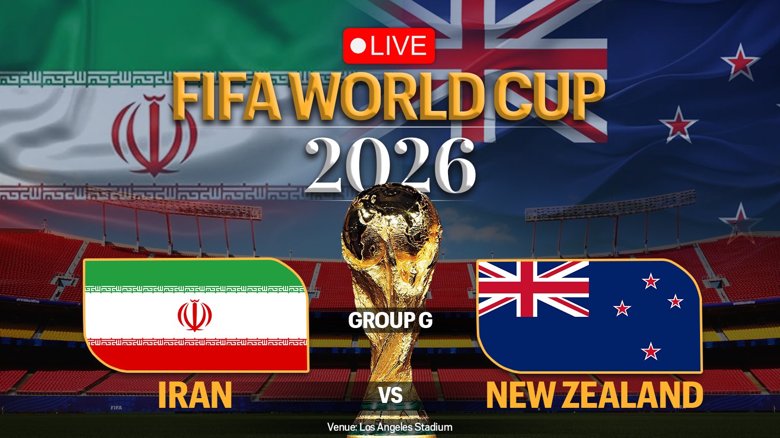 FIFA World Cup 2026, Iran vs New Zealand Live Score: Saudi Arabia lead Uruguay 1-0 at half-time; Iran to play WC opener today