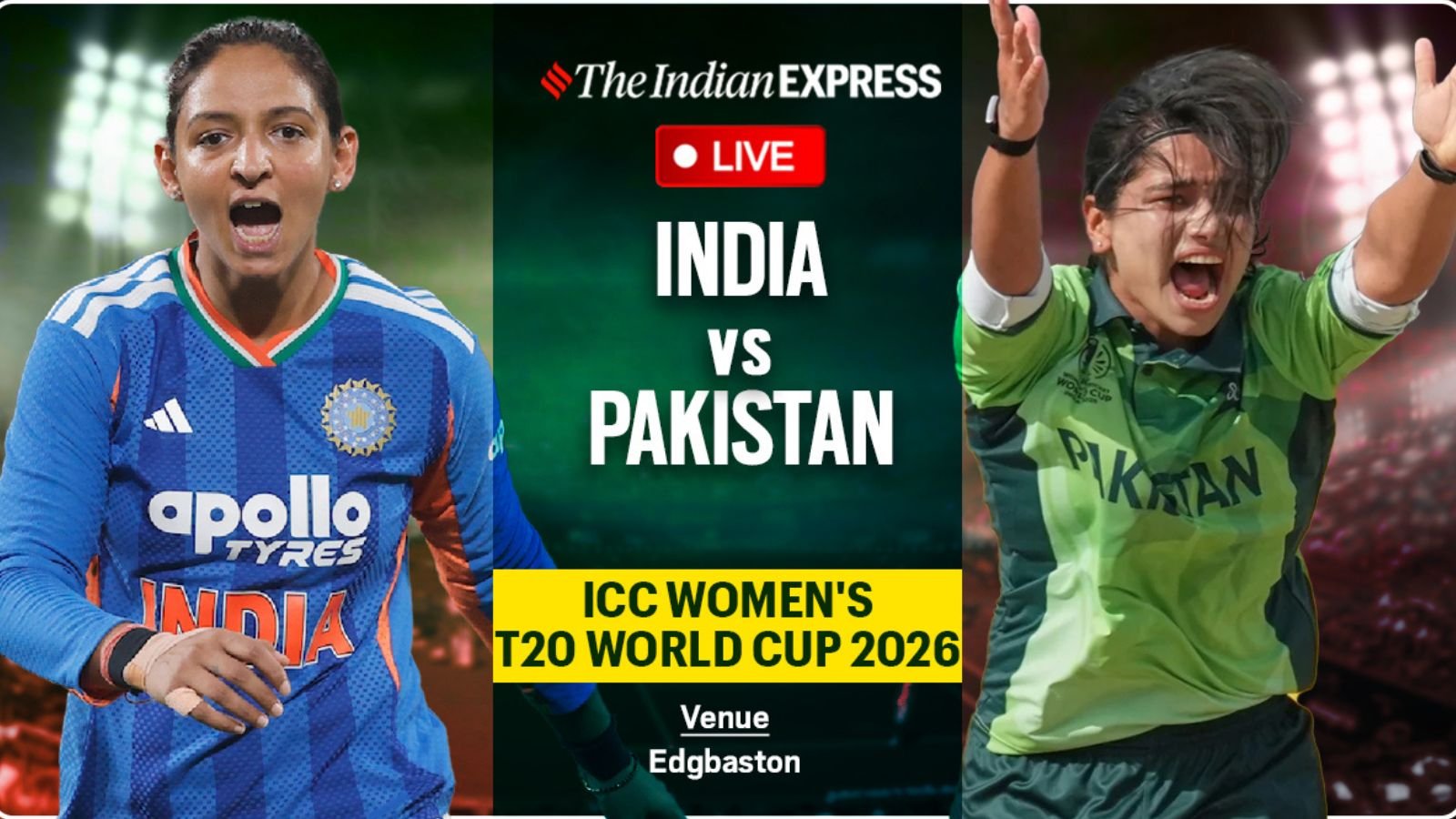 India Women vs Pakistan Women Live Cricket Score, T20 World Cup 2026: Harmanpreet Kaur falls for IND vs PAK in Edgbaston