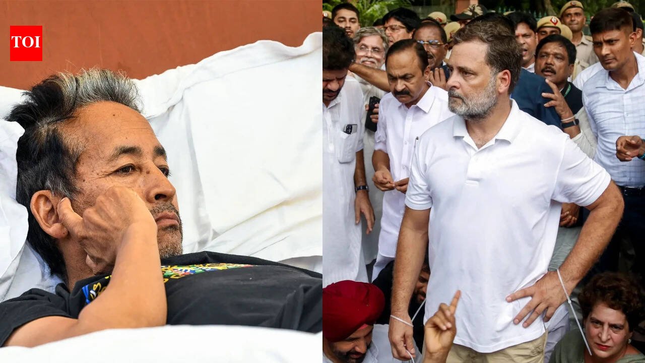 Evening news wrap: Sonam Wangchuk moved to private hospital, Congress protests at PM's house & more