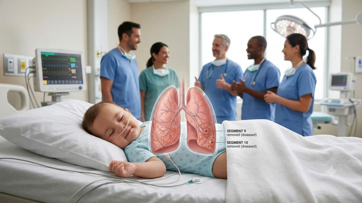 AIIMS Delhi doctors perform rare lung surgery on 4-month-old baby