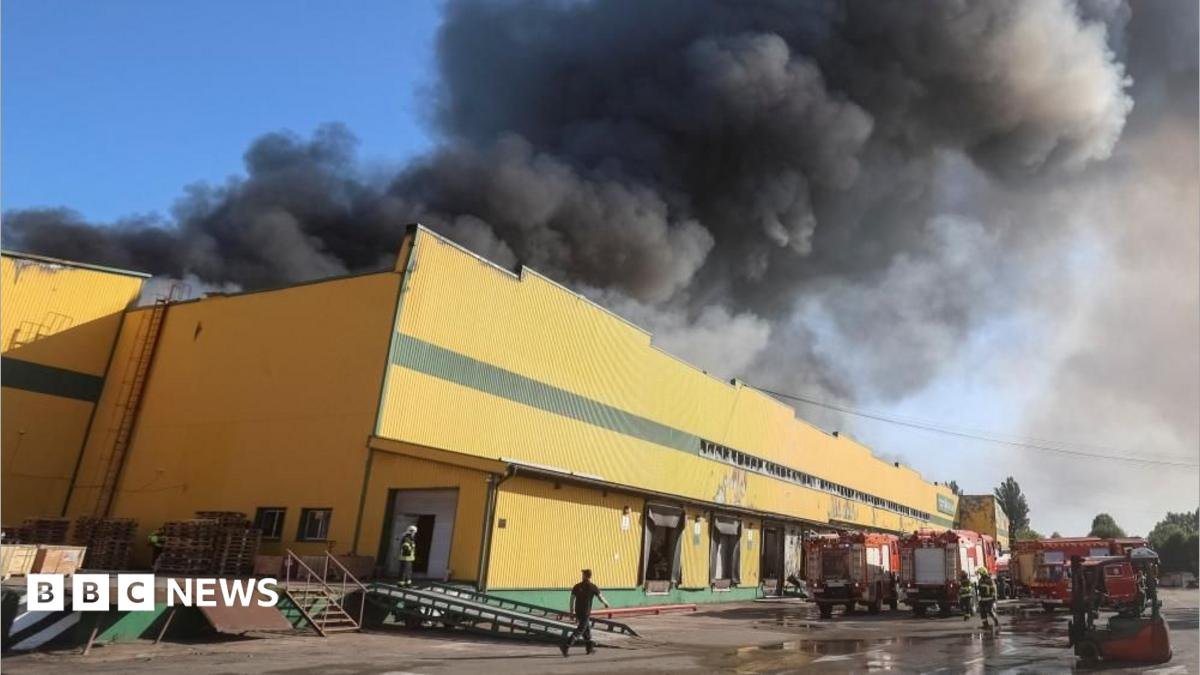 Nine killed in strikes on Kyiv, as Ukraine sinks Russian container ship