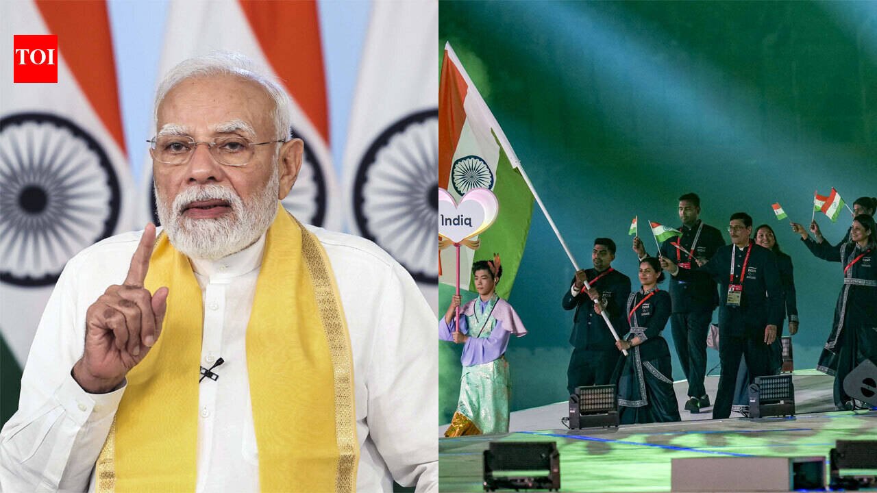 ‘Play well and shine’: PM Modi wishes Team India as Asian Games 2026 begins