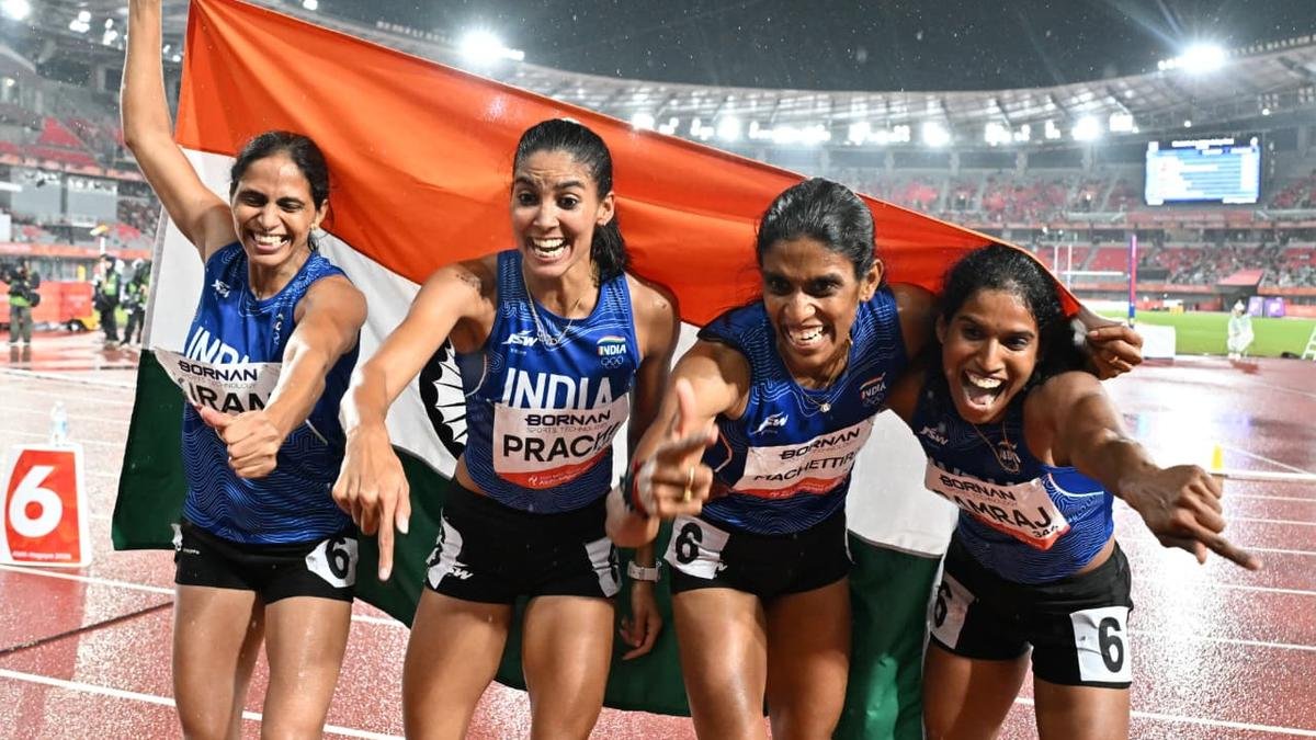 Asian Games 2026 highlights: Indian women win 4x400 relay gold