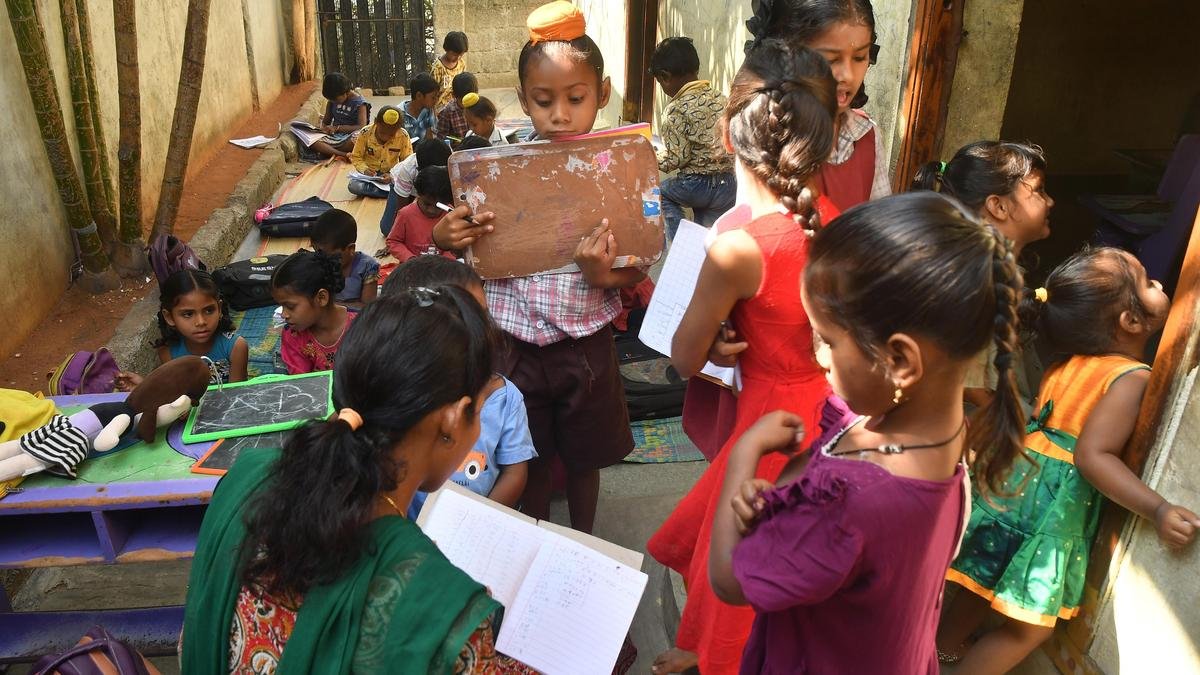 TPFs vidya bus yatra reaches final leg at Gabbilalpet Government School