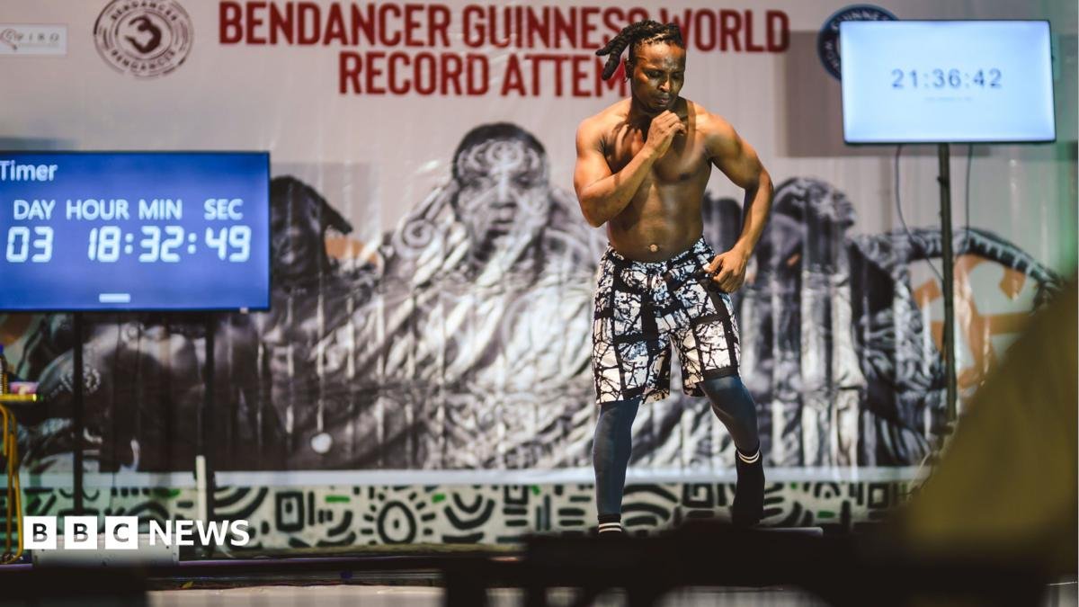 Nigerian attempts to break world record by dancing non-stop for seven days