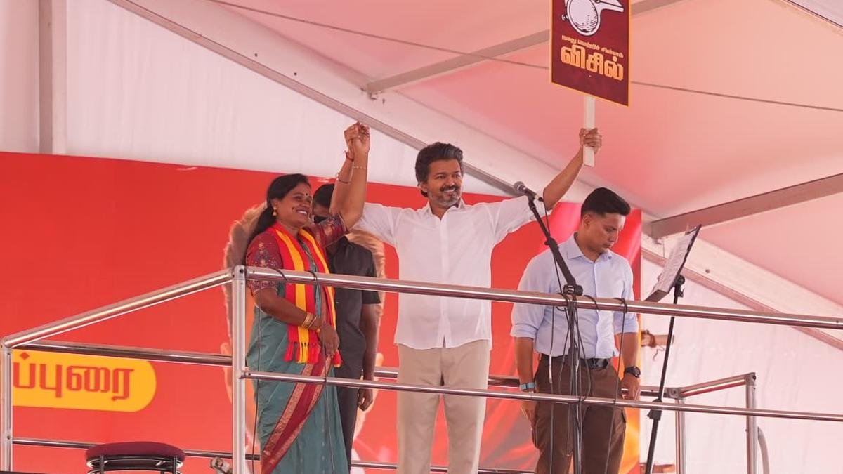 Vijay accuses DMK of covering up POCSO Act case against Veeramani, questions AIADMK’s silence