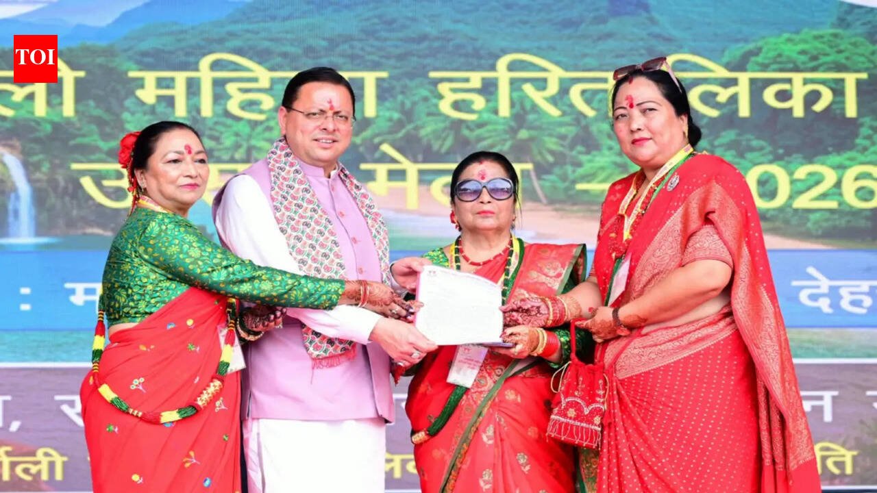 Uttarakhand CM Dhami attends Gorkhali Women's Hartalika Teej Festival in Dehradun