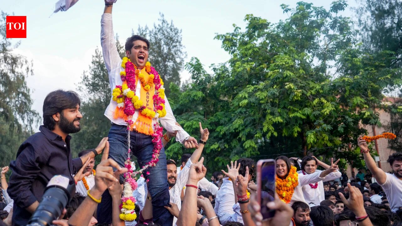 DUSU election results: BJP hails ABVP's 'splendid victory'; Congress claims vote tampering