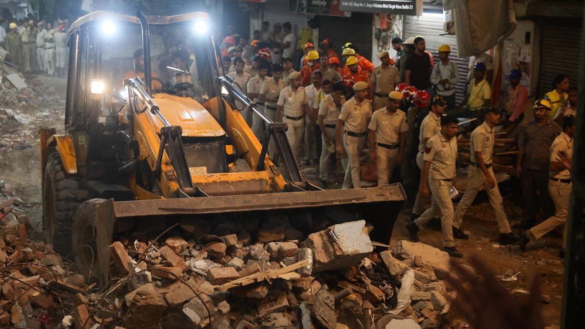 Delhi building collapse LIVE: At least five dead; FIR registered against alleged owner
