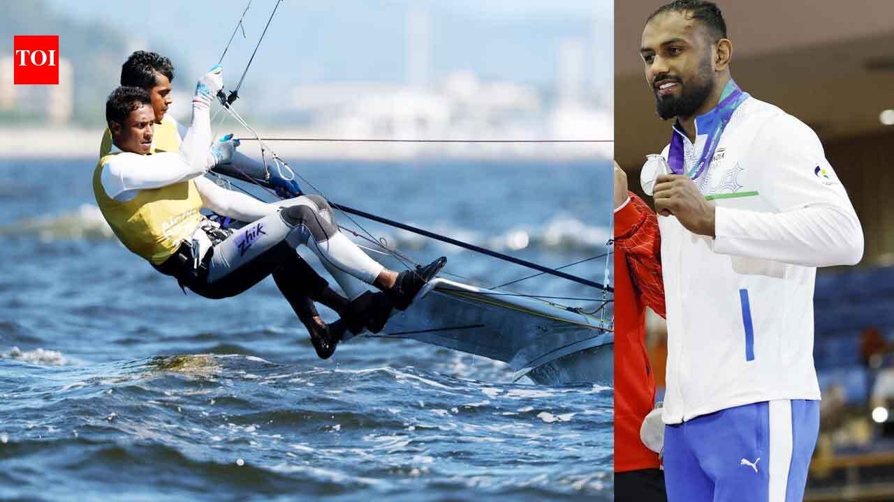 India win sailing, wrestling silver; cricket and hockey teams enter gold medal matches