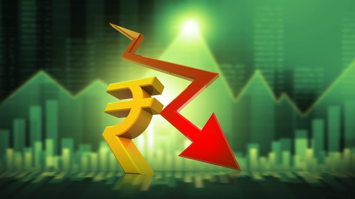 Rupee falls 8 paise to close at 96.43 against U.S. dollar